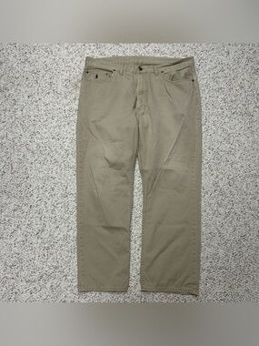 Vintage Polo Ralph Lauren Straight Fit Chino Pants Sz40x30 Tan Casual Preppy